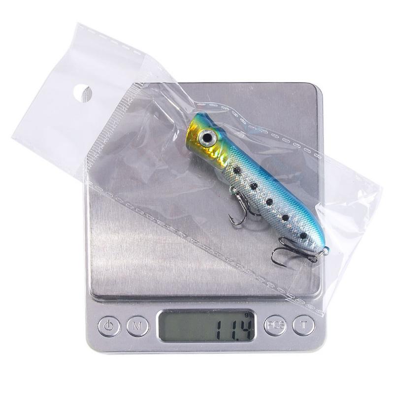 New8CM 11GTopwater Wave-Action Lure10PCS Bionic artificial hard bait for largemouth bass freshwater fishing