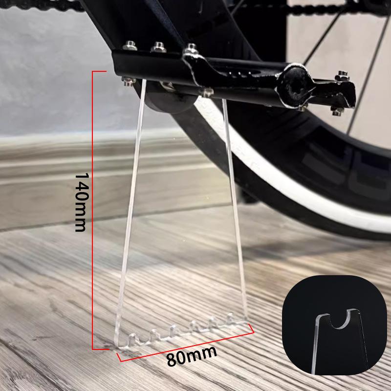 Transparent Acrylic Bike Kickstand Portable Foot Support For Mountain Road Bike Kickstand Non-Slip Bike Stand Cycling Parts