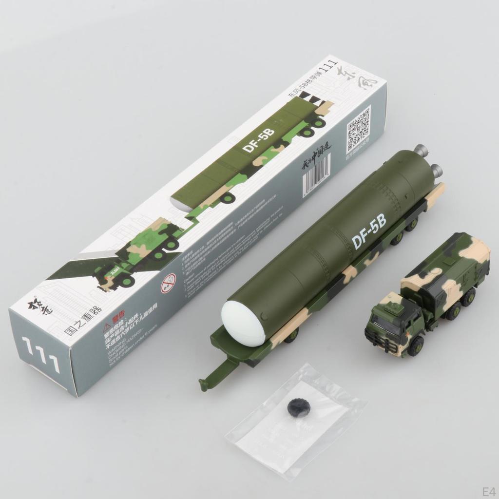 1:100 Scale Die-Cast Carrier DF-5B to Vehicles Playset for 8-12 Year Old Kids Birthday Gift Keepsake