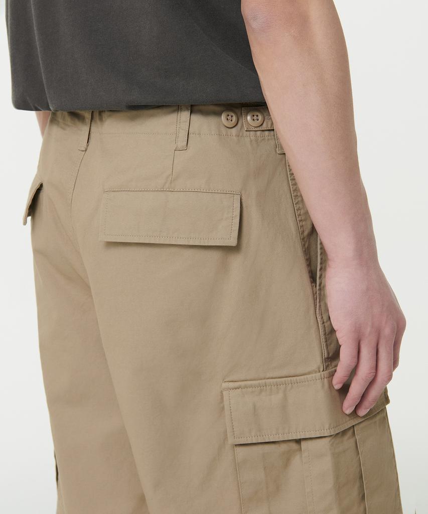 Musinsa Standard Cotton Wide Cargo Shorts [Beige]