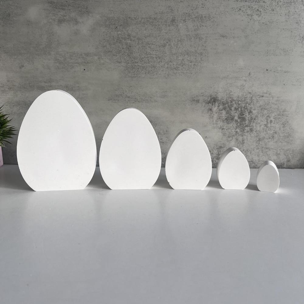 Cartoon Eggs Shape Candle Molds Handmade Drop Glue Plaster Mold  Home Table Decor