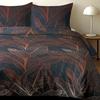 Cotton bedding 220x200 COTTON 100% modern plant pattern graphite background