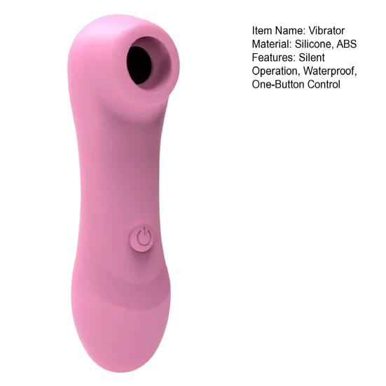 Mini Suction Vibrator Breast Massager Silicone Clitoral Stimulator with Multi-Frequency Modes Whisper-Quiet Waterproof Discreet Adult Toy