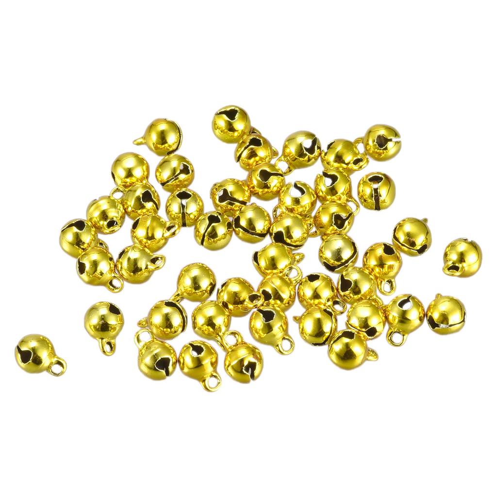 uxcell Jingle Decorative Christmas Bells for Crafts and Gold Pack of 300 Bells, DIY, Tone, 6mm,
