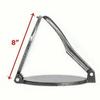 Aluminum Alloy Tortilla Press Folding Handle Flour Tool Baking Corn DIY Pie Tools Kitchen Accessories (Grey, 8in)