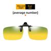 Sunglasses clip type myopia glasses polarized light color-changing sunglasses for men and women driving fishing day and night night vision