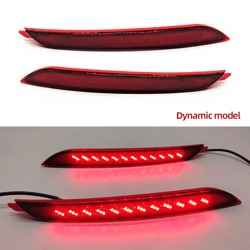 LED Rear Bumper Reflector Light For Hyundai Elantra 2012 2013 2014 Stop Brake Tail Light Fog Lamp with turn signal