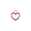 Charms Heart Enamel Pendants Wedding Jewelry Findings QC066