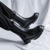England Stil Herrenstiefel schwarz Tide weiches Leder Plateauschuhe Bühne Nachtclub Kleid hohe Stiefel gutaussehend Chelsea lang botas mans