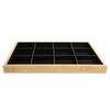 12 Grids Jewelry Tray Organizer PU Leather Black Jewelry Display Tray for Women Girl