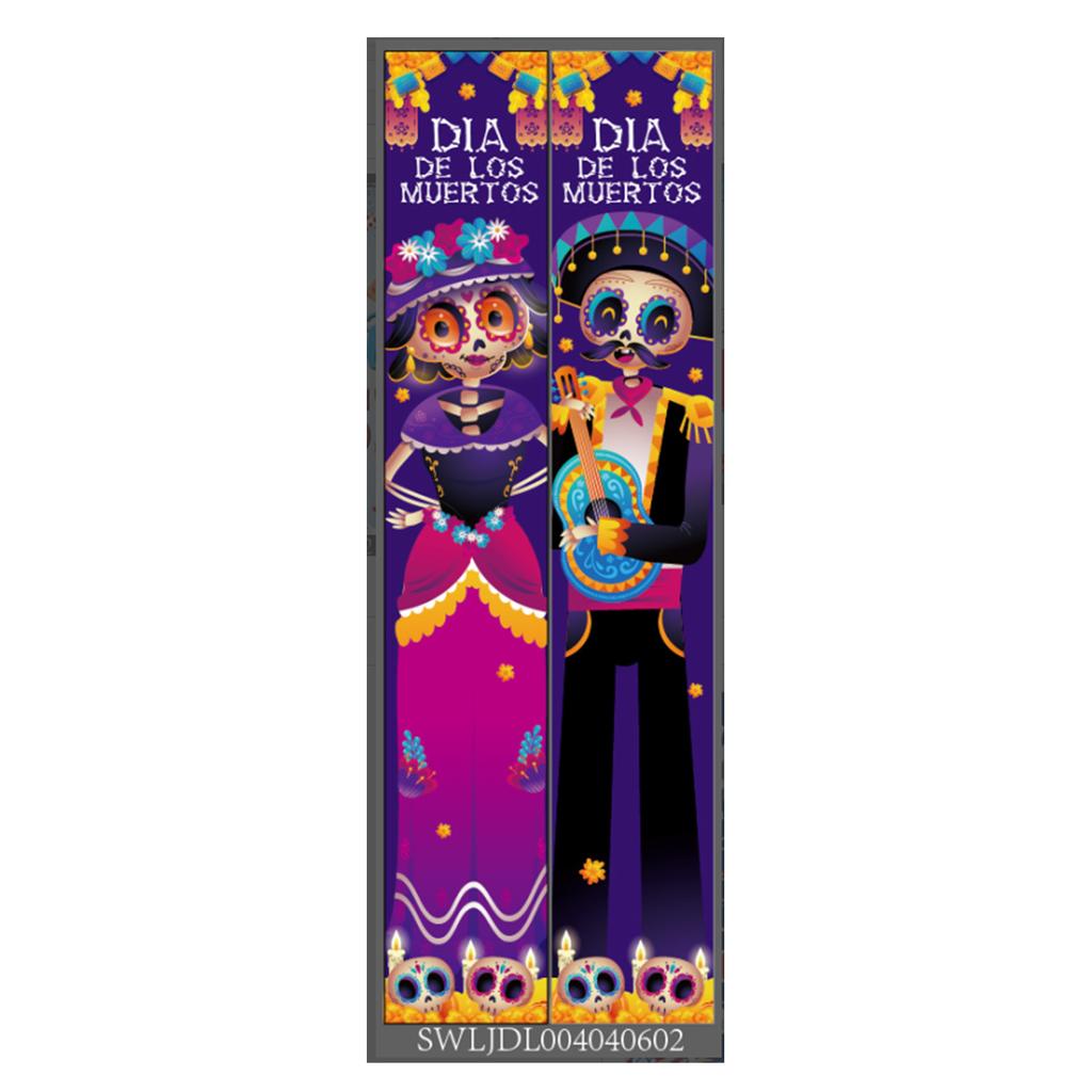 Mexikanischer Tag der Toten Spruchpaar Festivalatmosphäre Szenenarrangement Party Party Türbanner