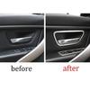 For BMW 3 4 Series M3 M4 2013-2019 Silver Steel Inner Door Handle Frame Trim