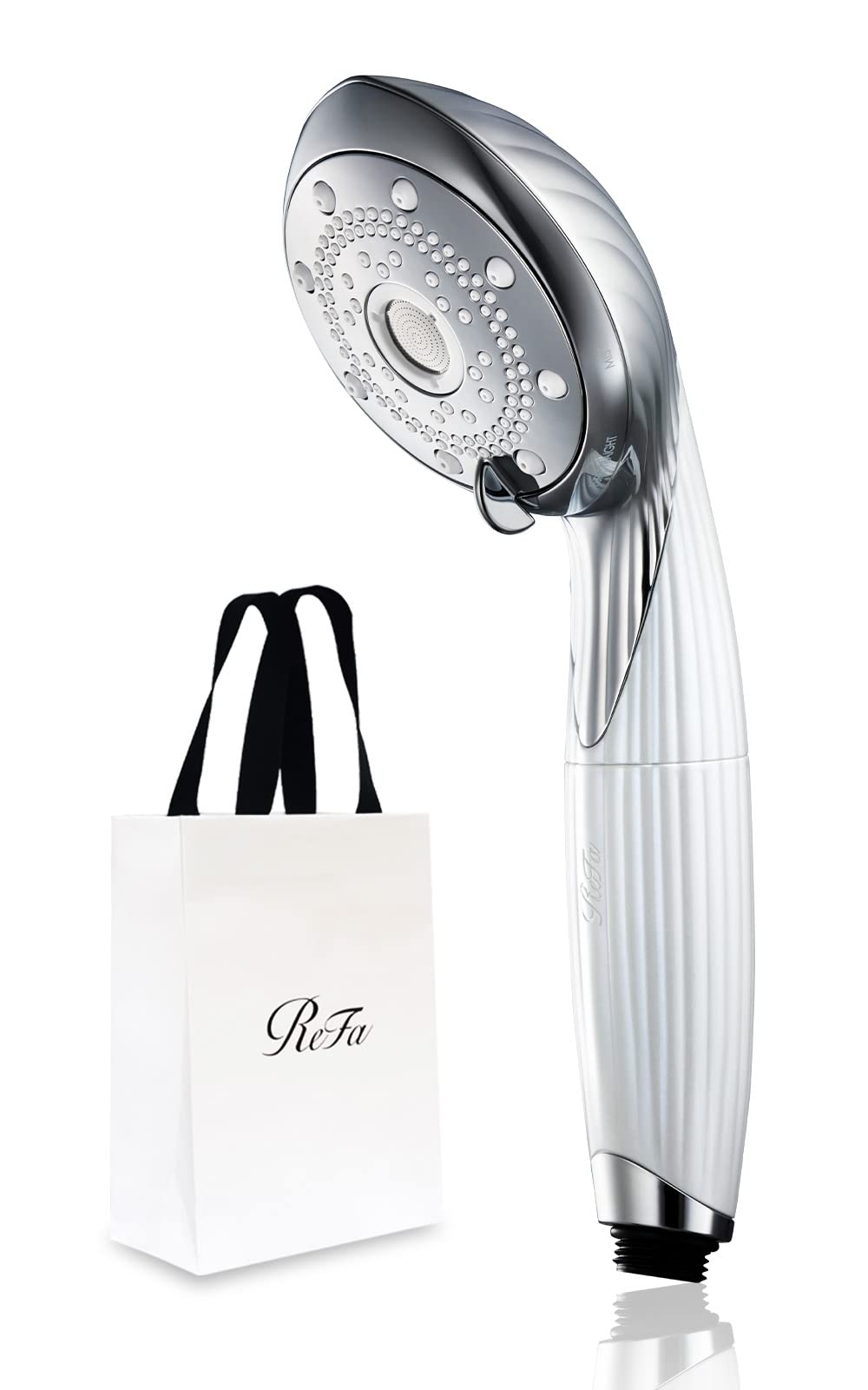 

Store ReFa FINE BUBBLE PURE MTG Shower Head Water Saving High Water Pressure Chlorine Removal Micro Nano Bubble [Official Exclusive] (PURE, White)