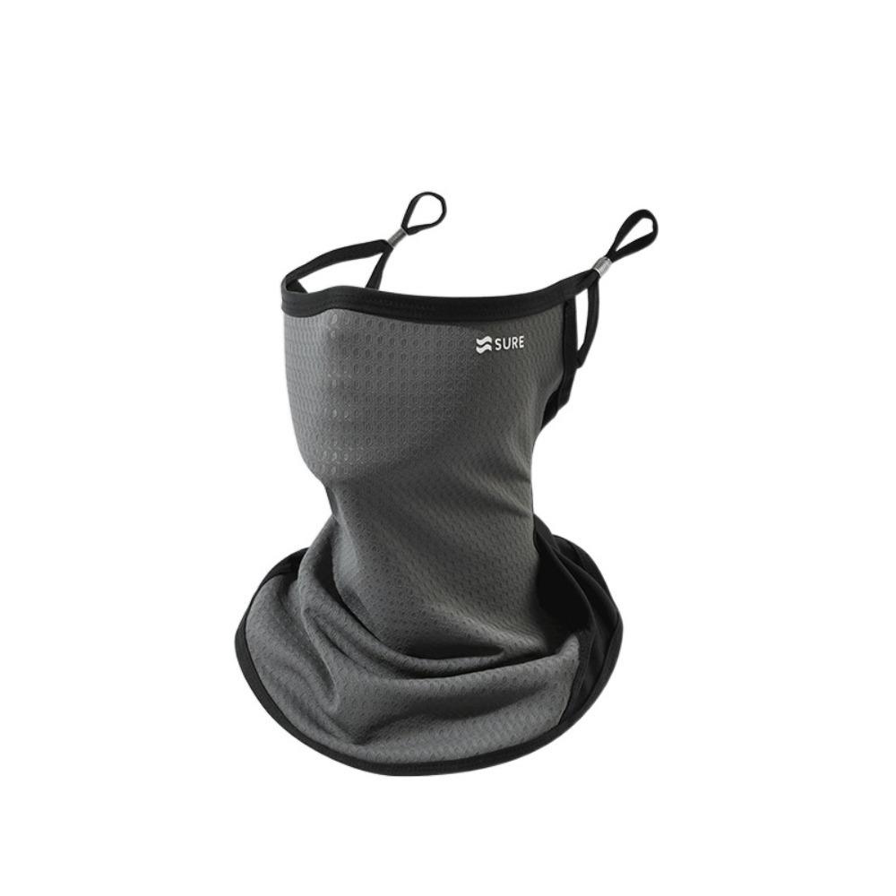 

new Anti-UV Sunscreen Mask Breathable Dustproof Neck Gaiter Face Cover Hiking Cycling Surf темно-сірий колір