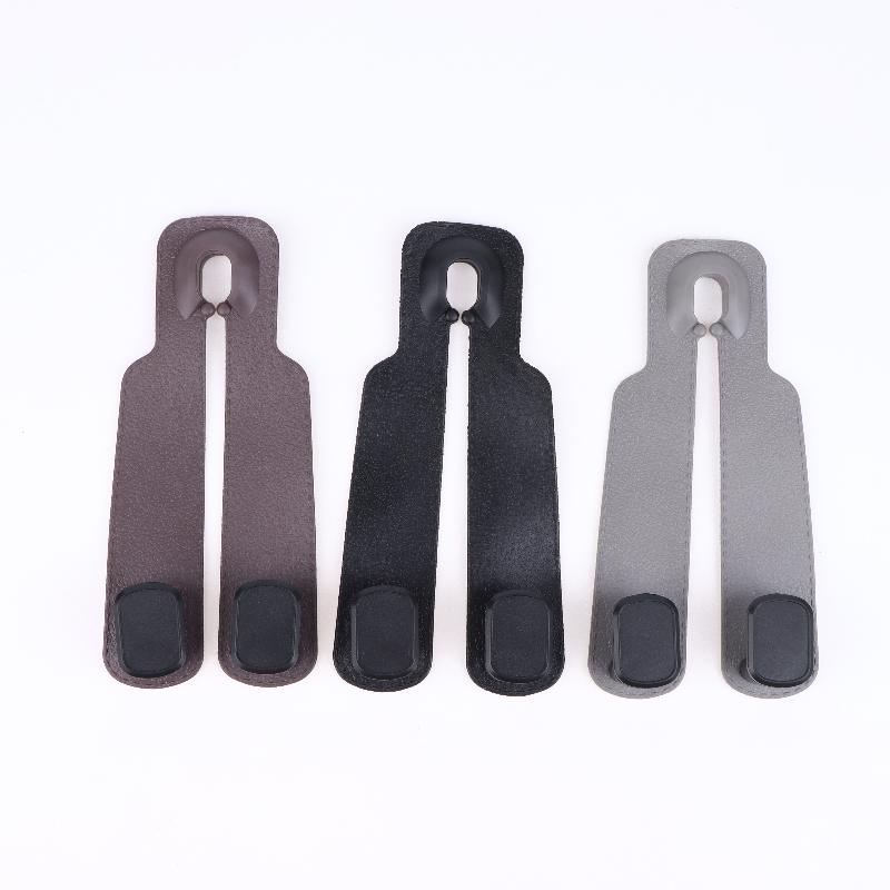 4Pcs Double Hook Car Hook Car Headrest Hooks Hanger For Bags Organizer Holder Clips Auto Fastener Hooks Car