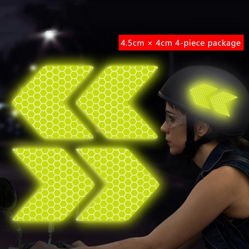 New Creative Waterproof Glasses Devil Horn Motorcycle Helmet Decal Night Warning Sign Reflective Sticker Exterior