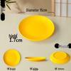 Melamine Round Plate: Porcelain-Look, Two-Color, for Commercial Use In Restaurants and Buffets - Perfect for Fast Food, Rice Bowls, and Cold Dishes.