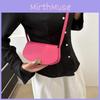 Fashionable Oval Shape Pu Saddle Bag With Stitching Detail
