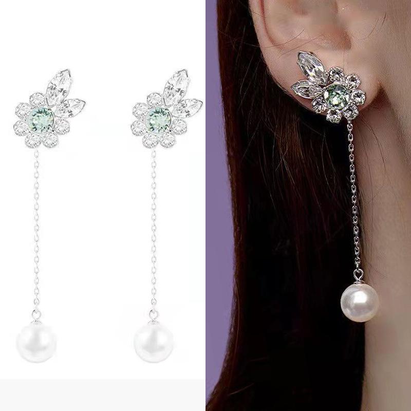 

Европа и США, новые модные элегантные серьги с жемчужной бахромой и темпераментом