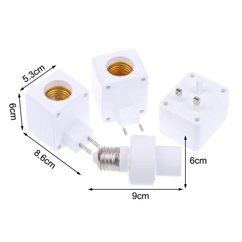1pc E27 Remote Control Lamp Head Socket Lamp Base Wireless Smart Remote Control Lamp Holder Cap Intelligent Switch Accessories