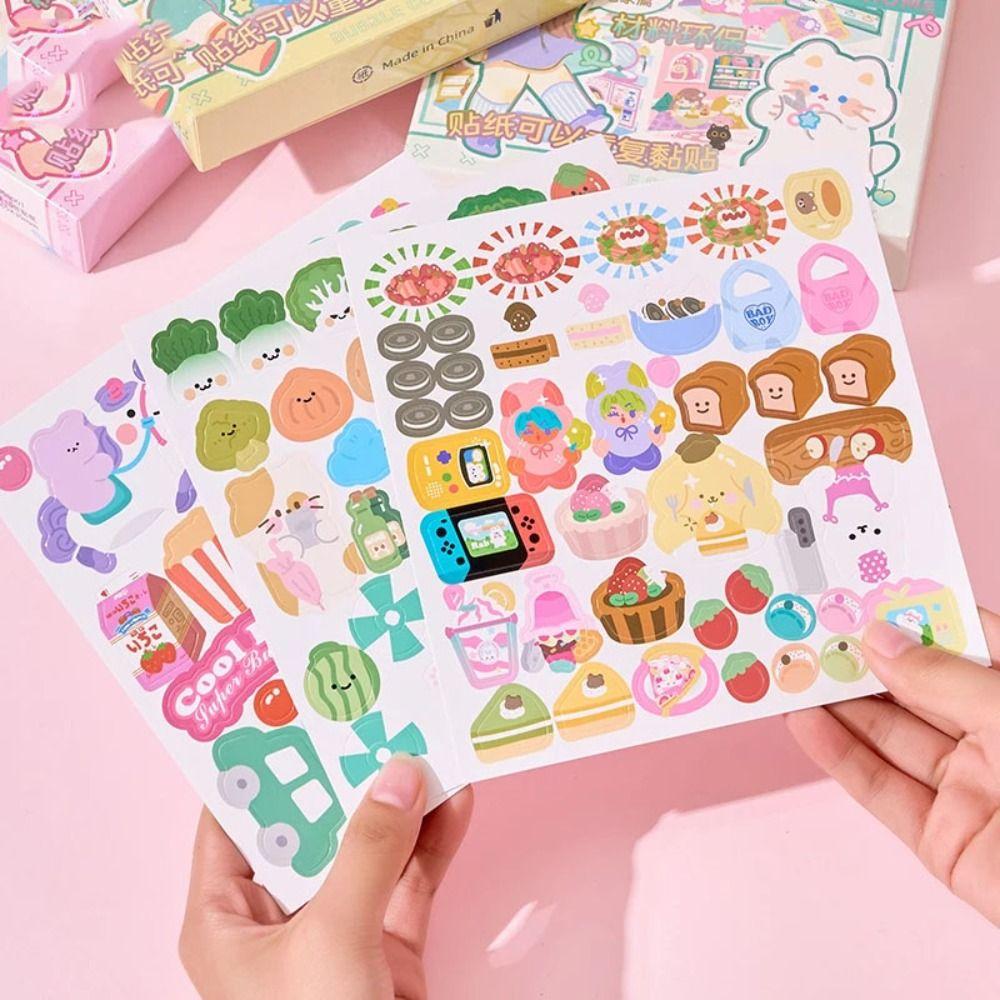 

Cartoon Diy Sticker Book Paper Kids Busy Book Toy Kawaii Quiet Puzzle Book Children