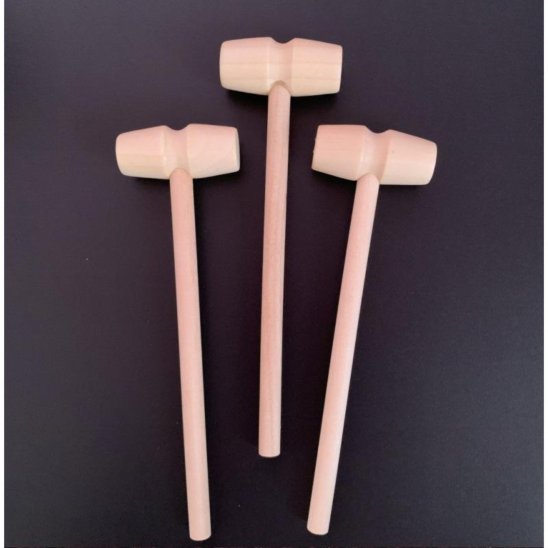

Mini Wooden Mallet Toy for Kids - Small Solid Wood Hammer for Fun & Learning