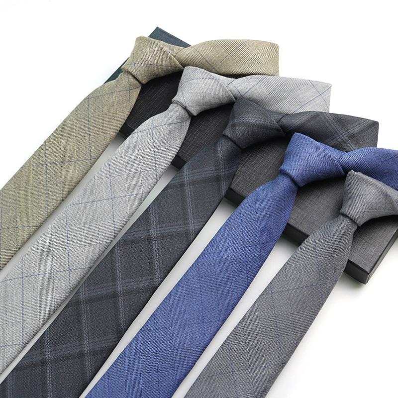

Мужские свадебные галстуки в полоску, хлопковые клетчатые деловые галстуки, аксессуары для официального костюма, британский стиль