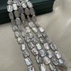 DIY Jewelry Accesorry Rectangle Paroque Pearl 12x16mm For Jewelry Making DIY Necklace Earrings Bracelet Accessory Length 18cm