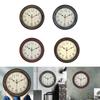 30cm Hanging Clocks Sweep Second Movement Round Wall Clock for Bathroom Decors Living Room