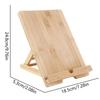 Holz Buchständer Verstellbar Küchen Kochbuchständer Schreibtisch Leseablage Halter Handyhalter