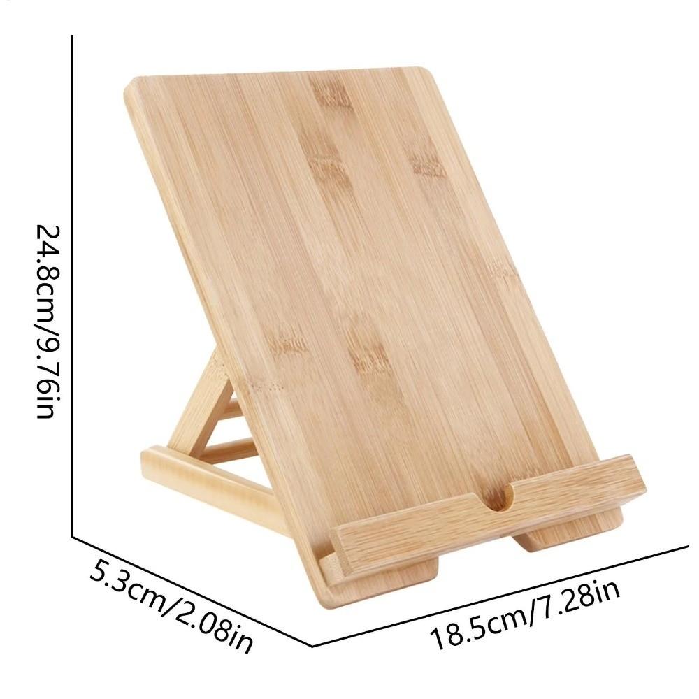 Holz Buchständer Verstellbar Küchen Kochbuchständer Schreibtisch Leseablage Halter Handyhalter