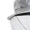 Mosquito Head Net Hat Sun Protection Bucket Hat with Hidden Net Mesh Foldable Fly Protection Netting Hat for Outdoor Fishing Hiking