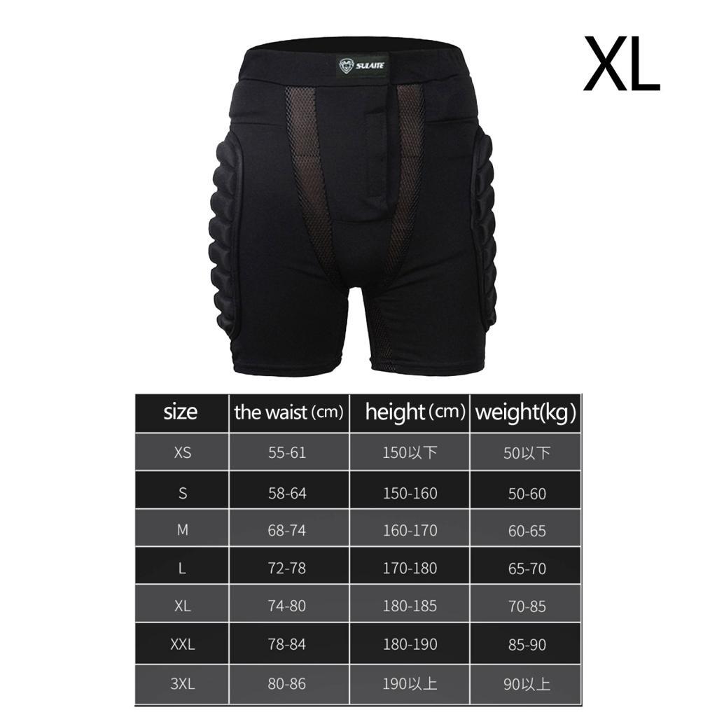 Padded Shorts Protection Hip Pants Impact Resistance for Skating Adults Kids