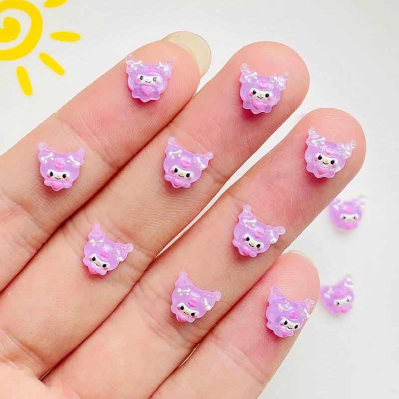 

60 Pieces Of Animation Resin Small Animal Series Flat Back Diy Hair Clip Nail Accessories A138 For Kids Good Gift