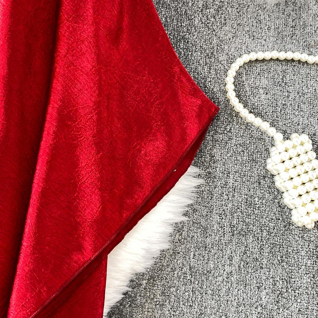 Vestido Feminino Longo de Cetim com Estampa Étnica Retrô, Decote V, Manga Sino, Corte Solto que Disfarça a Barriga, Emagrecimento, Temporada de Outono