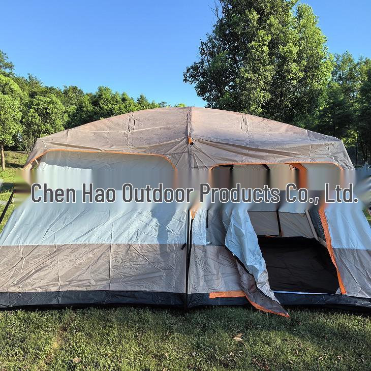 Ērta 3-4 personu telts ar tentu: