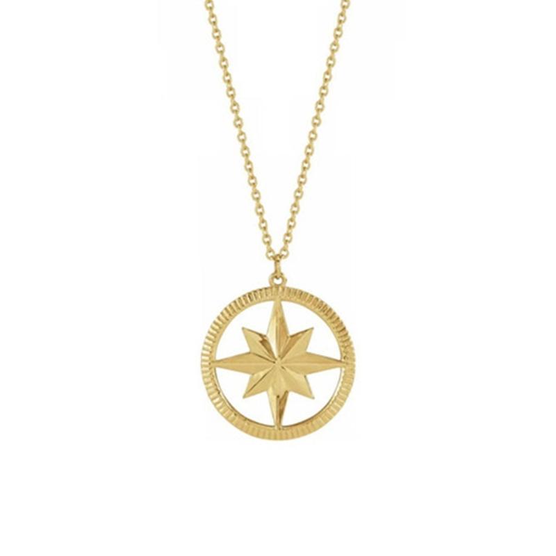 

Exquisite Pearls Bowknot Compass Pendant Necklace Fashion Clavicle Chain Choker Jewelry Adjustable Collar Necklace