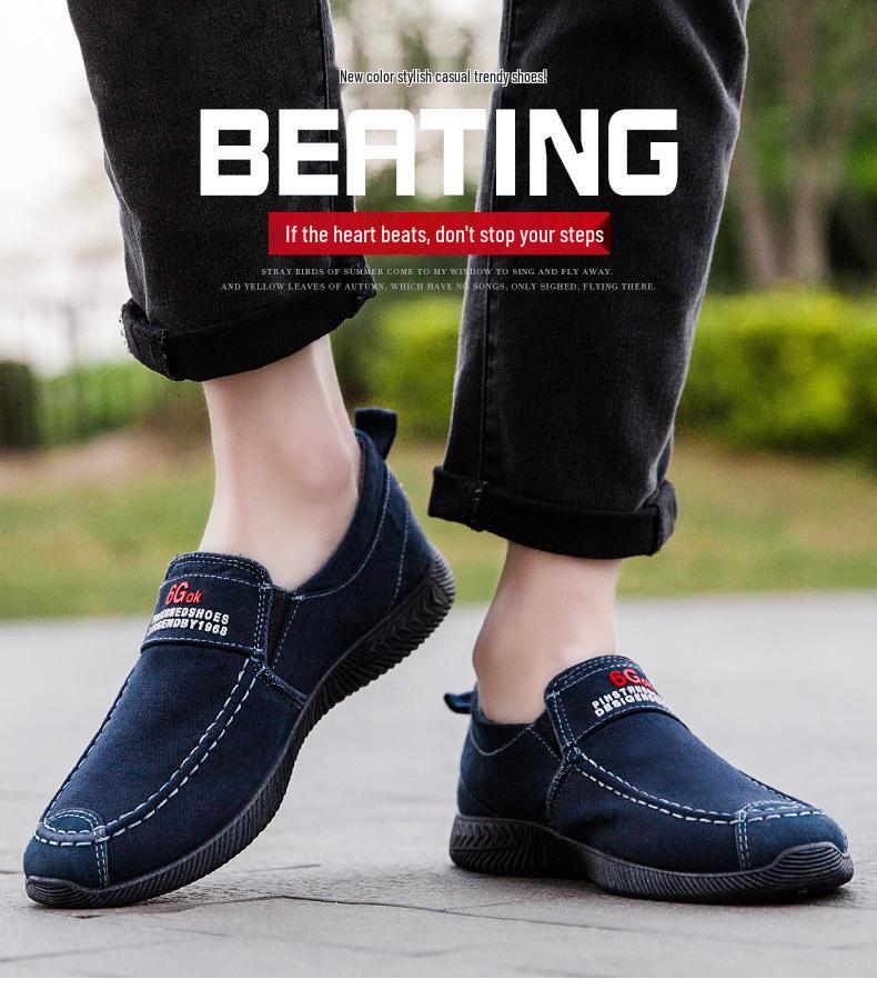 Breathable Summer Canvas Shoes for Men - Soft Sole, Old Beijing Style, Ideal for Middle-Aged and Elderly