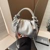 Retro einfache plissierte kleine Tasche Damen Frühling neu tragbare Bucket Bag Premium vielseitige Umhängetasche