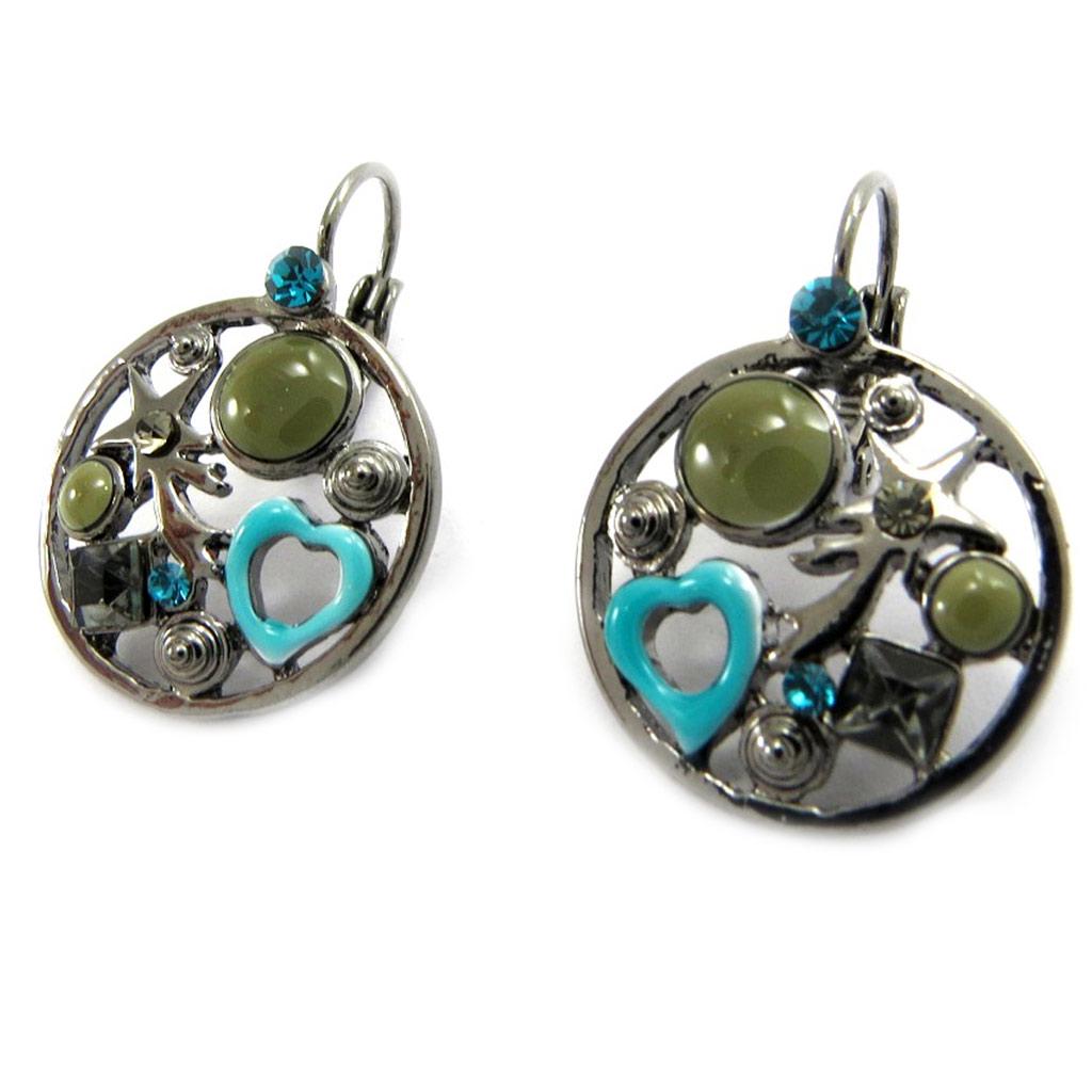 NOA [G6069] - Boucles Créateur 'Emilie' turquoise