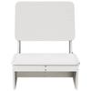 VidaXL Chaise de jardin blanc 60x64x70,5 cm bois de pin massif, siège de jardin, chaise d'extérieur, chaise de balcon, 859308