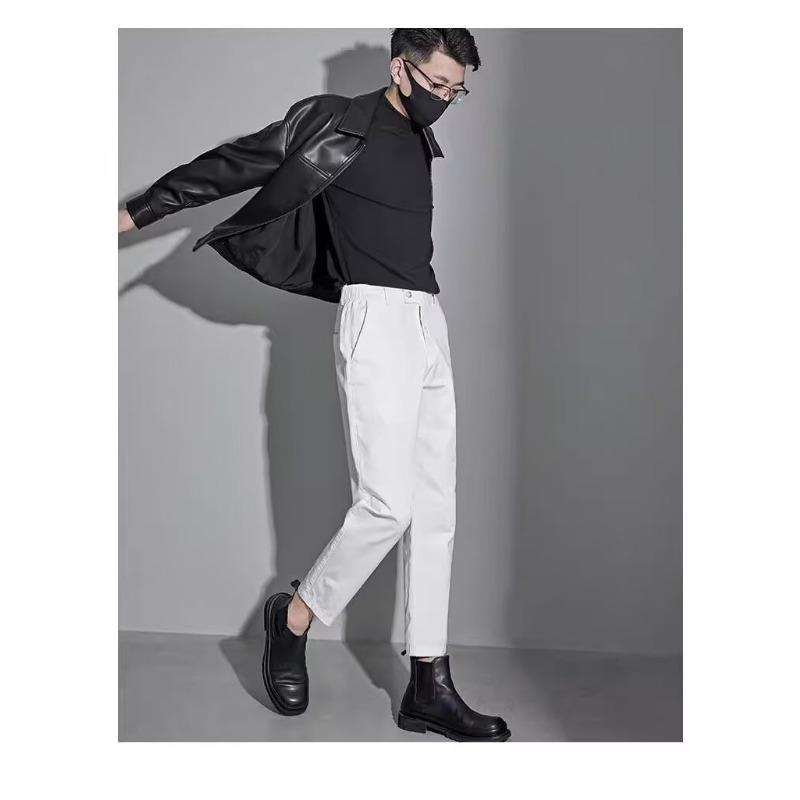 Men S Casual Loose Pu Leather Jacket Turn Down Collar