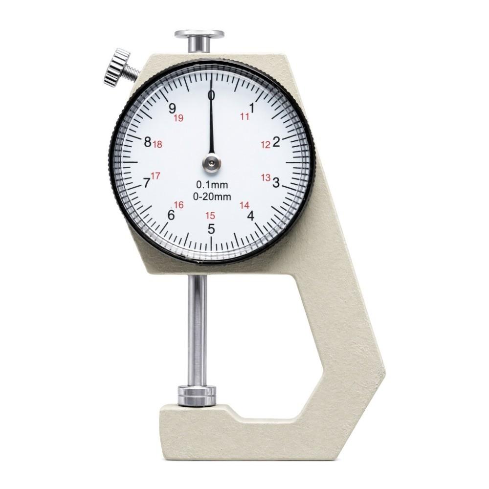 0-20mm Range Thickness Gauge Flat Head Design Flat Head Thickness Gauge  For Leather Measurement