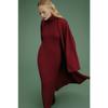Autumn and Winter New Turtleneck Slim Fit Inside Long Skirt Cardigan Robe Jacket Sweater Set Women