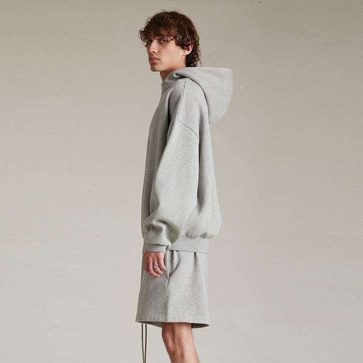 Fear of God Essentials Pullover Hoodie Dark Heather Oatmeal Men Tops Grey 192SP242053F