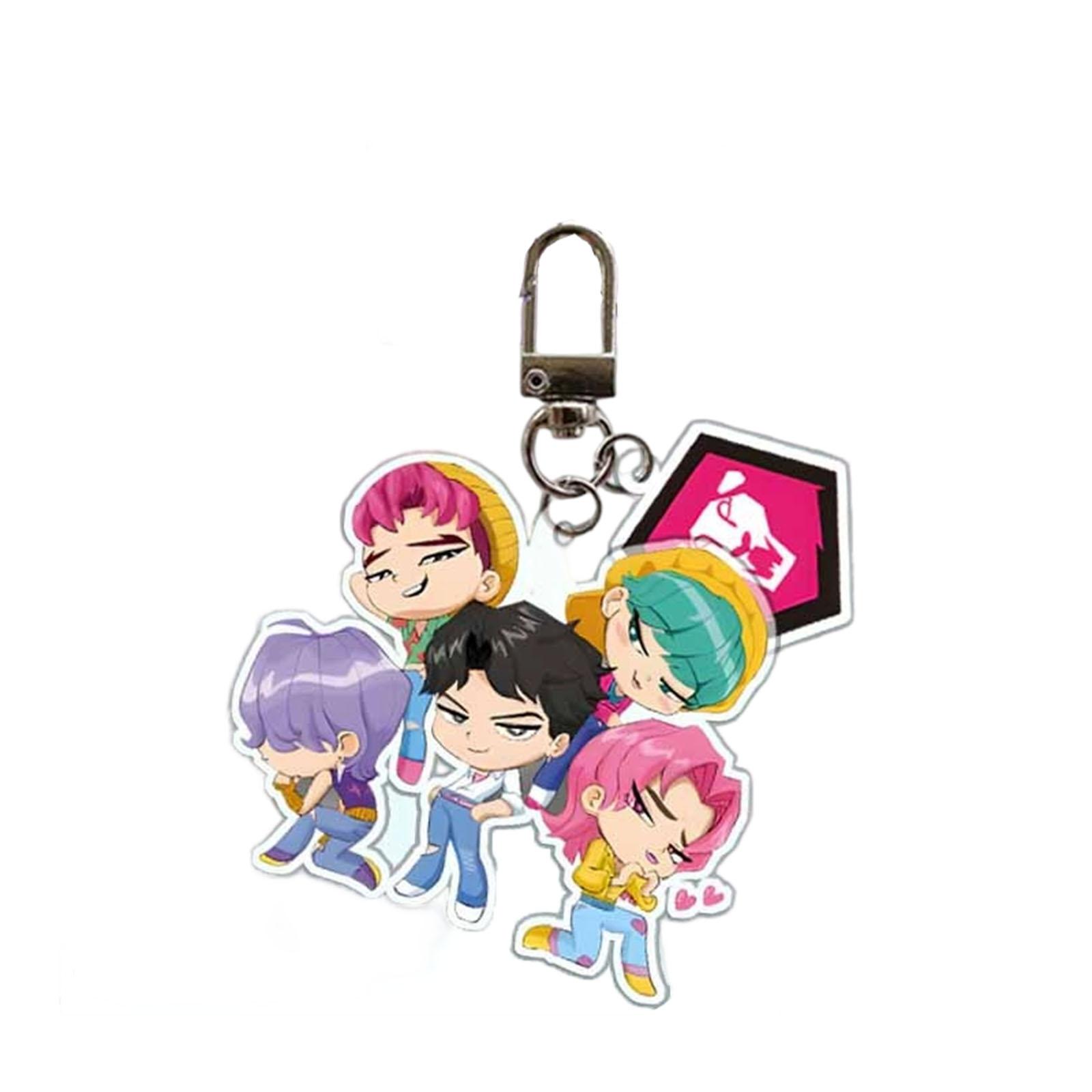 

Cute Cartoon Acrylic Keychains - Adorable Character Designs, Perfect Gift For Kids, Acrylic Key Holders For Bags & Keys One Size