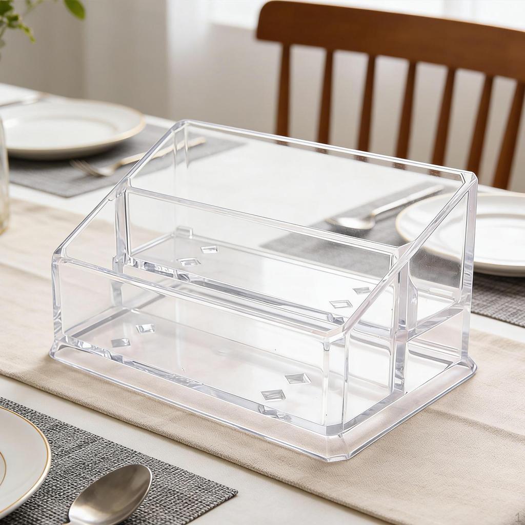 Sugar Dispenser, Transparent Storage Box, Condiment Holder for Home.