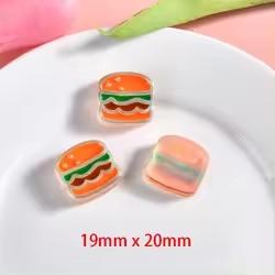 New Hot Sale Kawaii Cabochons Artificial Food Animal Fruit Design Resin with Flat Back for Souvenirs