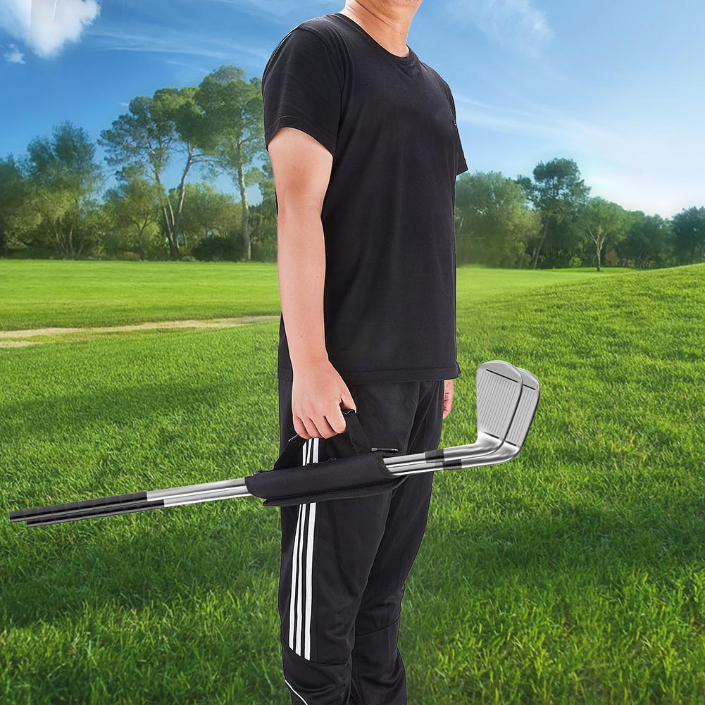 Golf Club Case Lightweight for Outdoor Sports Portable Golf Clubs Storage Bag with Shoulder Strap Accessories Pouch