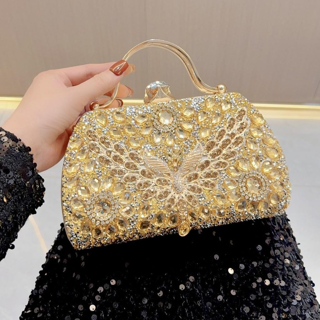 New Cross-border European And American Crystal Handbag Shining Fashion Evening Bag